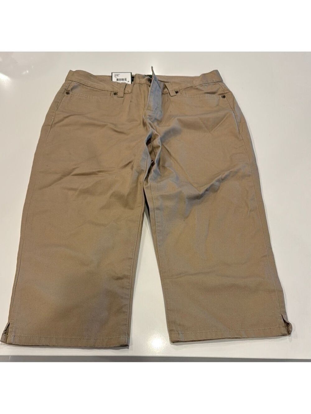 Ralph Lauren Tan Capri Pants Relaxed Fit